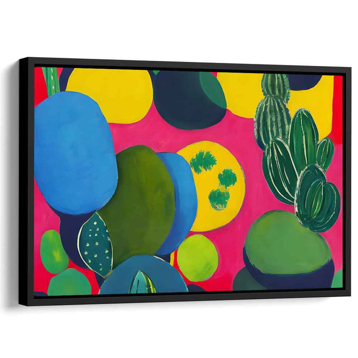 Vivid Chroma Blaze: Bold Abstract Colorful Canvas Art Print