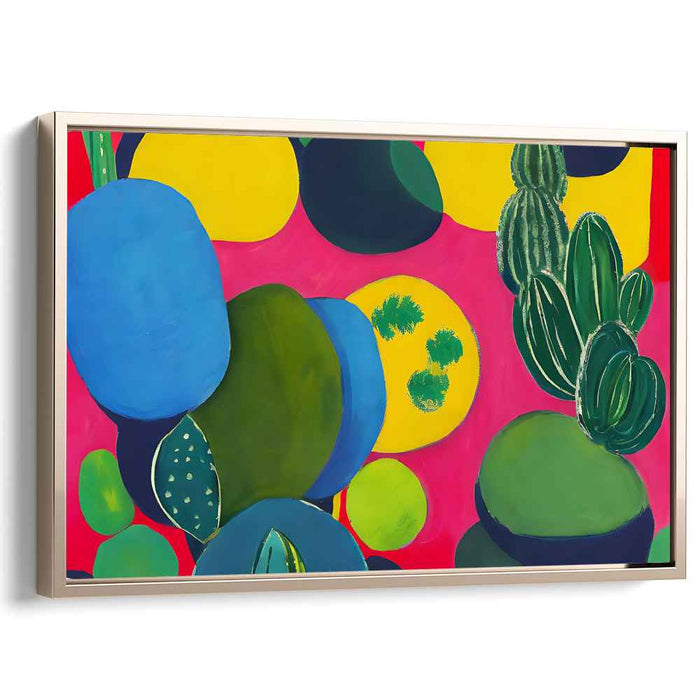 Vivid Chroma Blaze: Bold Abstract Colorful Canvas Art Print