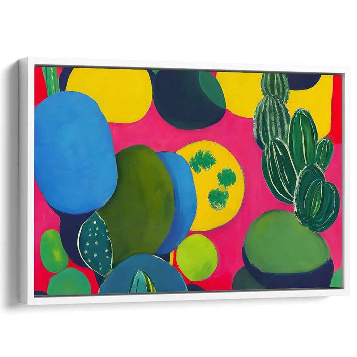 Vivid Chroma Blaze: Bold Abstract Colorful Canvas Art Print