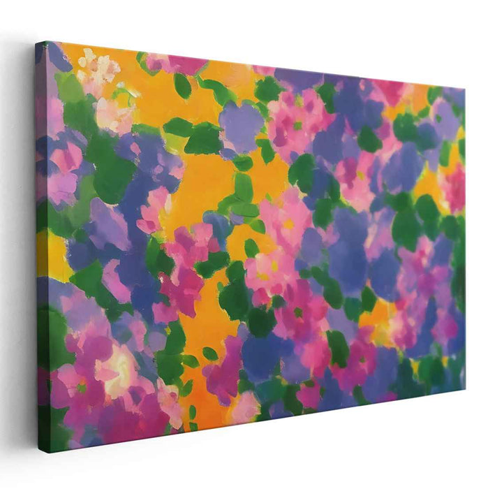 Chromatic Ballet Whirlwind: Vivid Dance of Colors Canvas Art Print