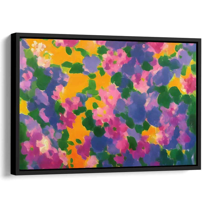Chromatic Ballet Whirlwind: Vivid Dance of Colors Canvas Art Print