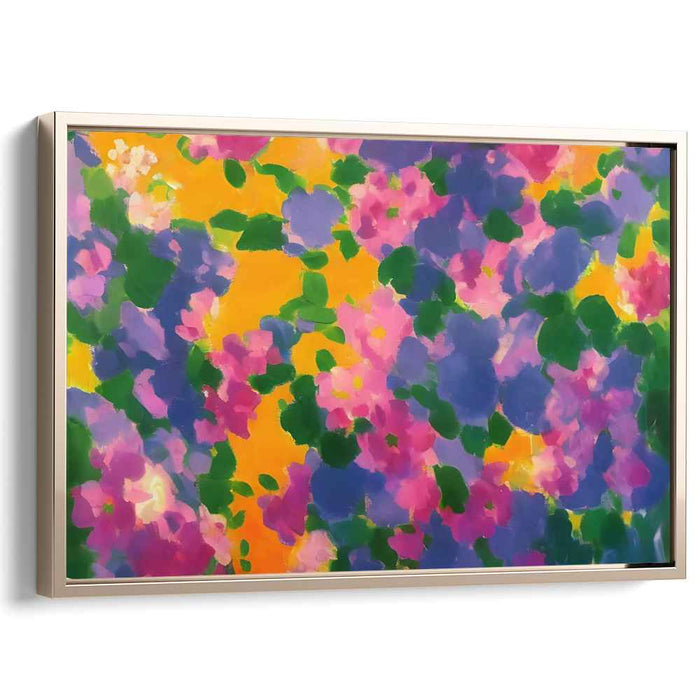 Chromatic Ballet Whirlwind: Vivid Dance of Colors Canvas Art Print