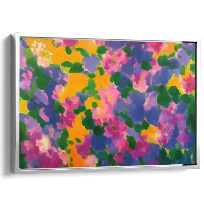 Chromatic Ballet Whirlwind: Vivid Dance of Colors Canvas Art Print