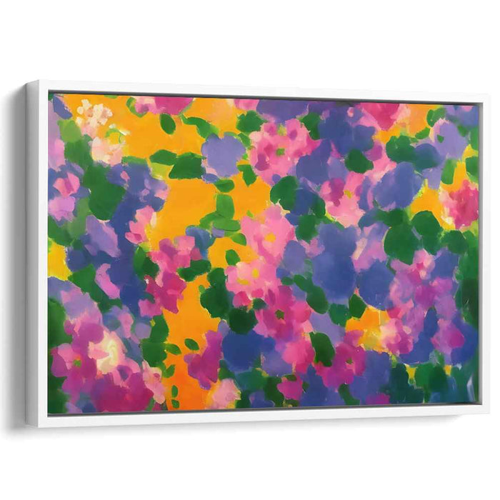 Chromatic Ballet Whirlwind: Vivid Dance of Colors Canvas Art Print
