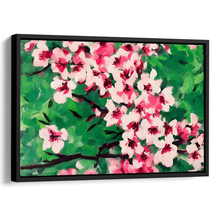 Cherry Petal Serenade: Vibrant Cherry Blossom Canvas Art Print
