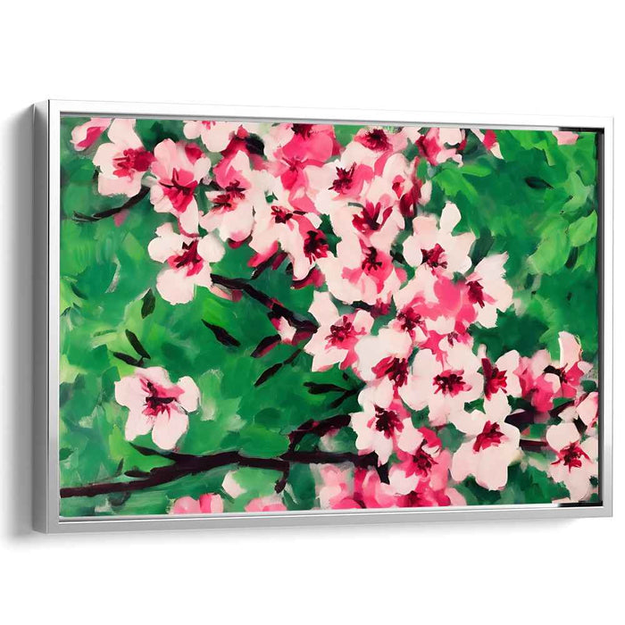 Cherry Petal Serenade: Vibrant Cherry Blossom Canvas Art Print
