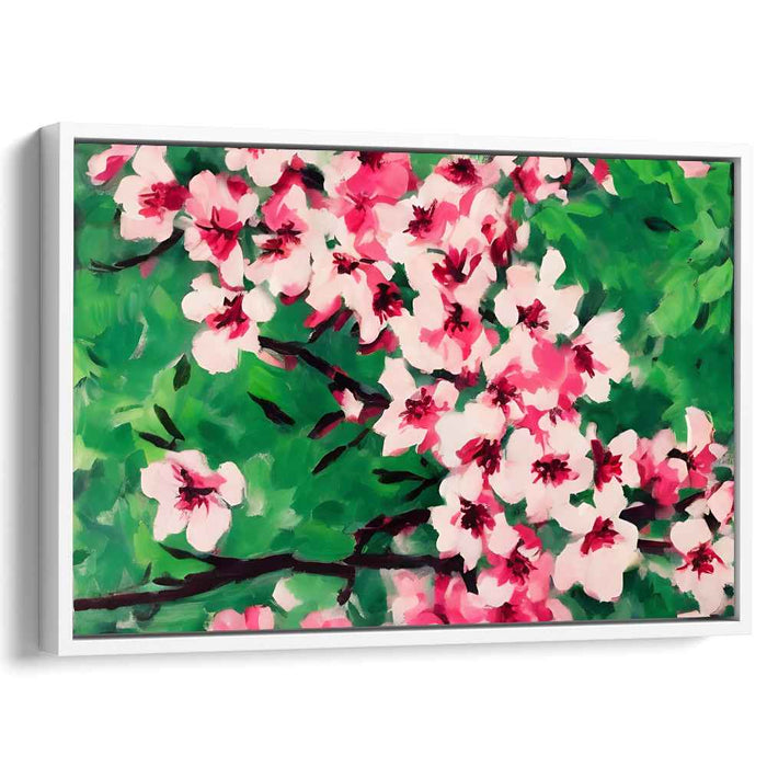 Cherry Petal Serenade: Vibrant Cherry Blossom Canvas Art Print