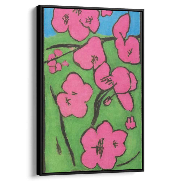 Cherry Blossoms in Bloom: Vibrant Nature-Inspired Canvas Art Print