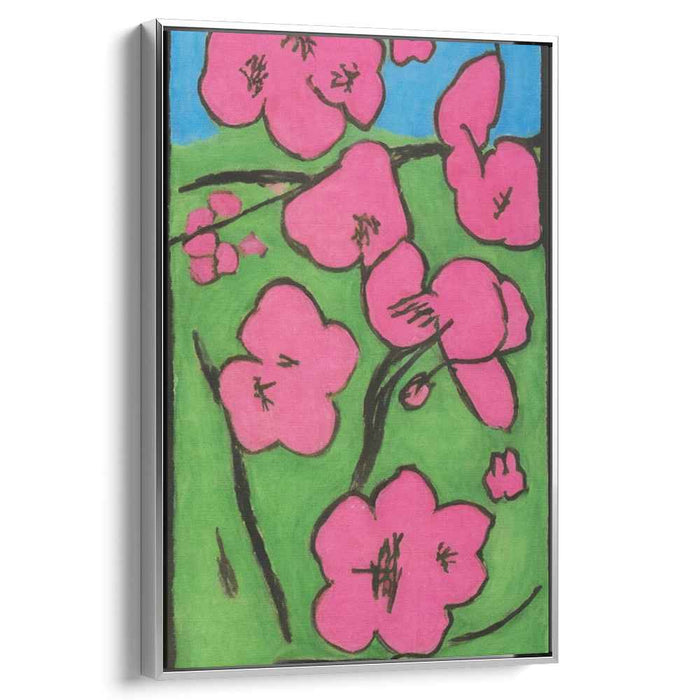 Cherry Blossoms in Bloom: Vibrant Nature-Inspired Canvas Art Print