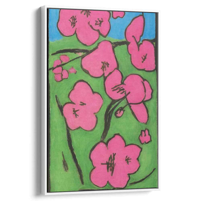 Cherry Blossoms in Bloom: Vibrant Nature-Inspired Canvas Art Print
