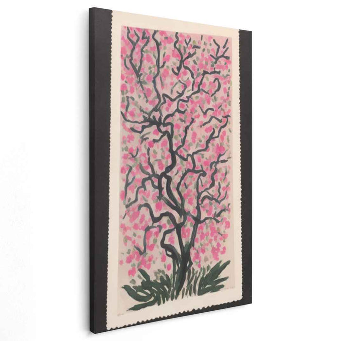 Cherry Blossom Reverie: Serene Sakura Tree Canvas Art
