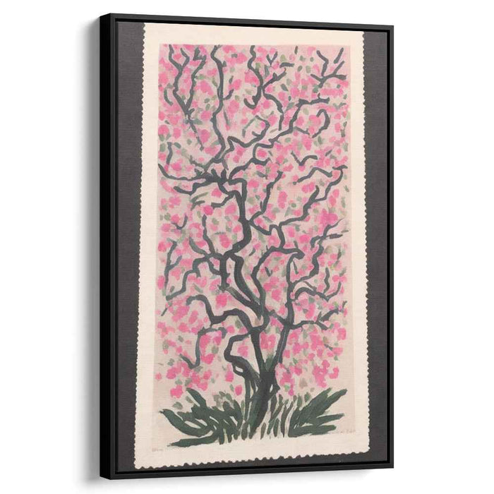 Cherry Blossom Reverie: Serene Sakura Tree Canvas Art