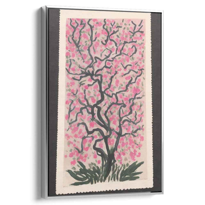 Cherry Blossom Reverie: Serene Sakura Tree Canvas Art