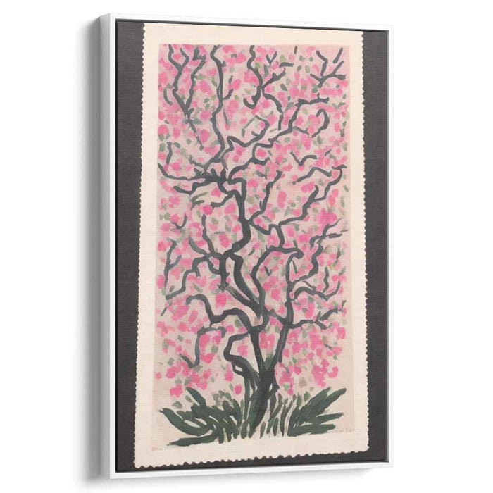Cherry Blossom Reverie: Serene Sakura Tree Canvas Art