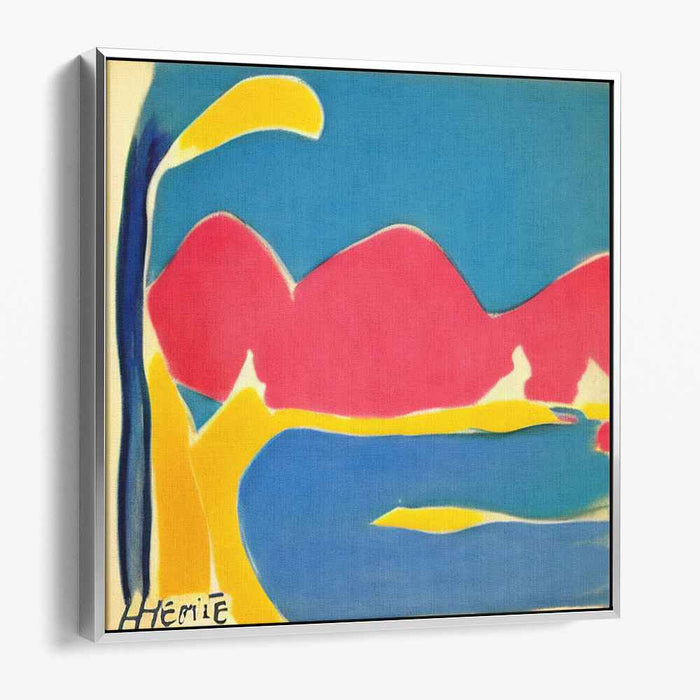 Whispers Of Colorful Winds: Bold Abstract Expressionist Landscape Canvas Art Print