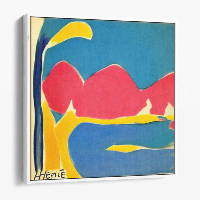 Whispers Of Colorful Winds: Bold Abstract Expressionist Landscape Canvas Art Print