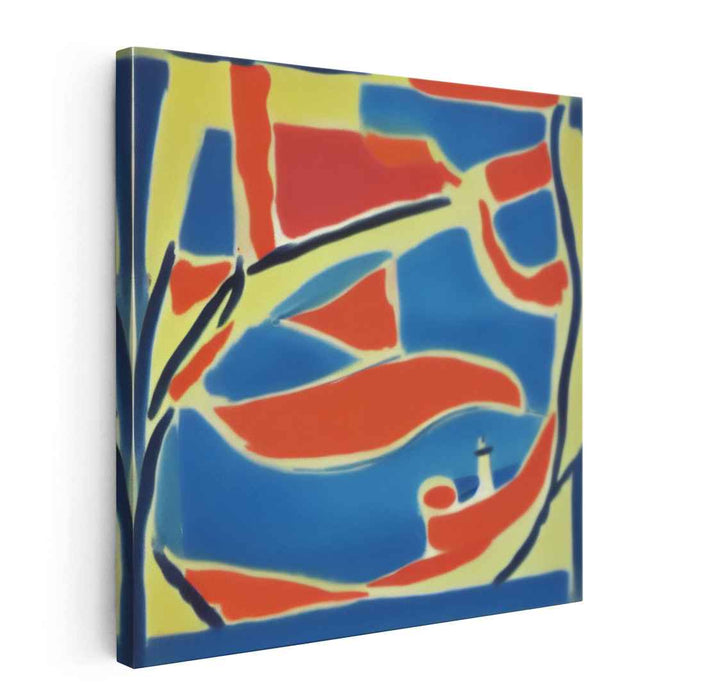 Dynamic Brushstrokes Unleashed: Bold Abstract Expressionist Canvas Art Print