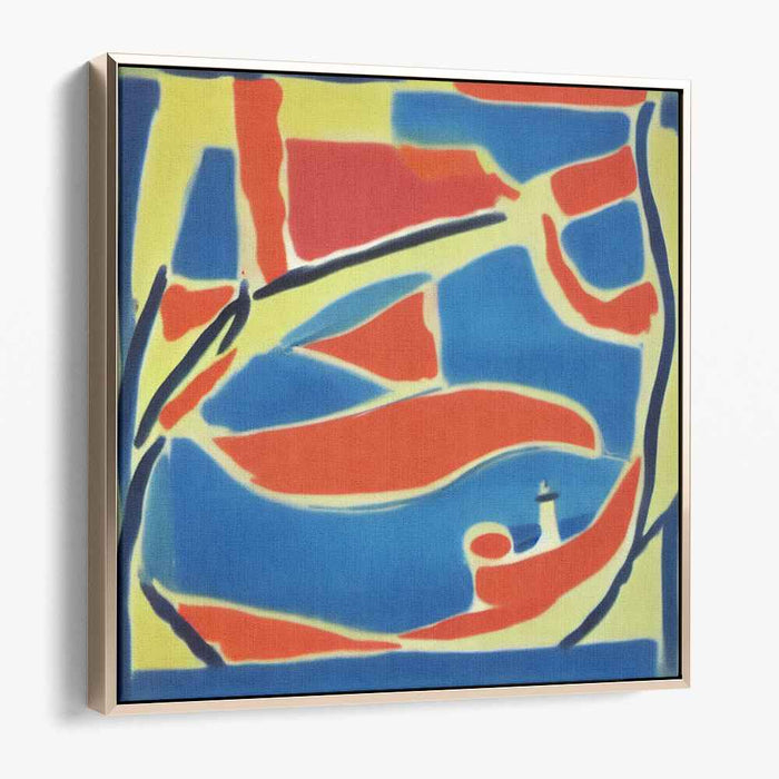 Dynamic Brushstrokes Unleashed: Bold Abstract Expressionist Canvas Art Print