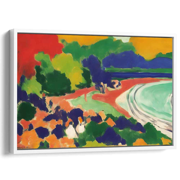 Prismatic Blast: Fauvist Explosion of Color Canvas Art Print