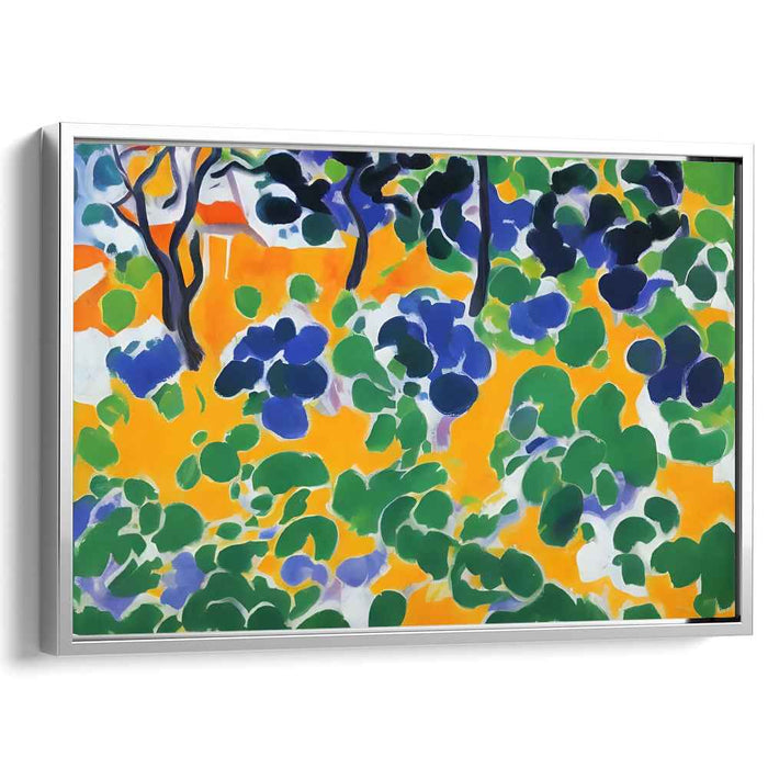 Forest Harmony: Vibrant Abstract Expressionist Canvas Art