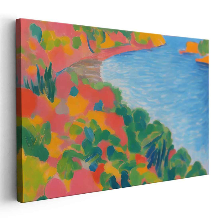 Wild Palette Paradise: Fauvist Inspired Landscape Canvas Art