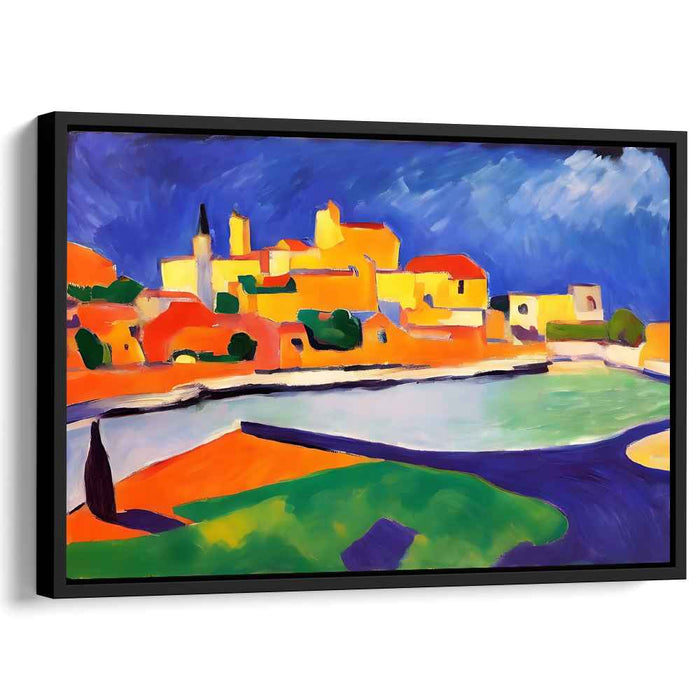 Wild Brushstrokes Adventure: Vibrant Fauvist Landscape Canvas Art Print