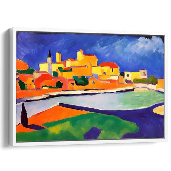 Wild Brushstrokes Adventure: Vibrant Fauvist Landscape Canvas Art Print