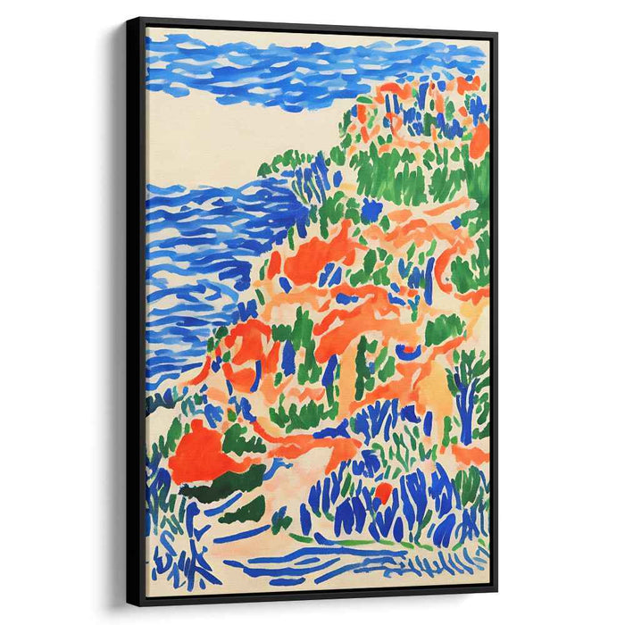 Painterly Haven: Vibrant Impressionist Landscape Canvas Art Print