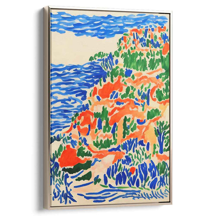 Painterly Haven: Vibrant Impressionist Landscape Canvas Art Print