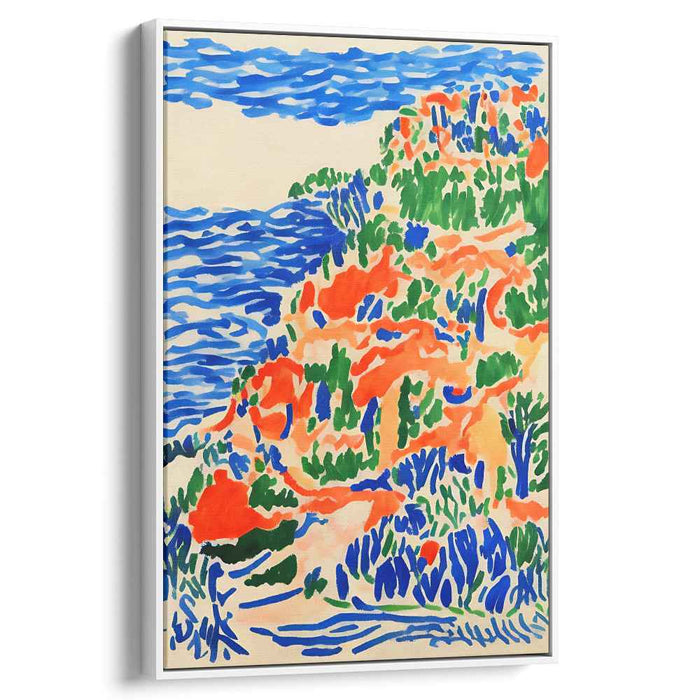 Painterly Haven: Vibrant Impressionist Landscape Canvas Art Print