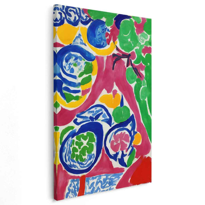 Whispers Of Nature's Dance: Lively Organic Forms on Canvas