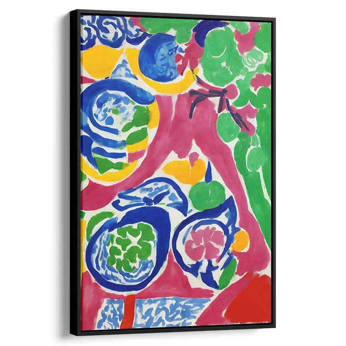 Whispers Of Nature's Dance: Lively Organic Forms on Canvas