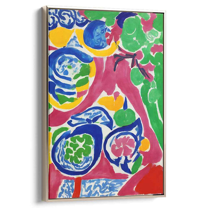 Whispers Of Nature's Dance: Lively Organic Forms on Canvas