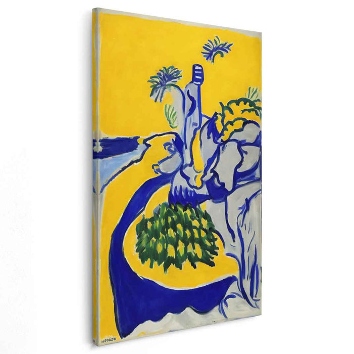 Dreaming in Colorful Horizons: Henri Matisse Inspired Surreal Landscape Canvas Art