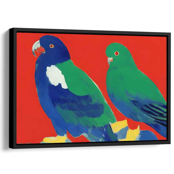 Abstract Prismatic Vision: Modernist Expression in Primary Colors Canvas Art
