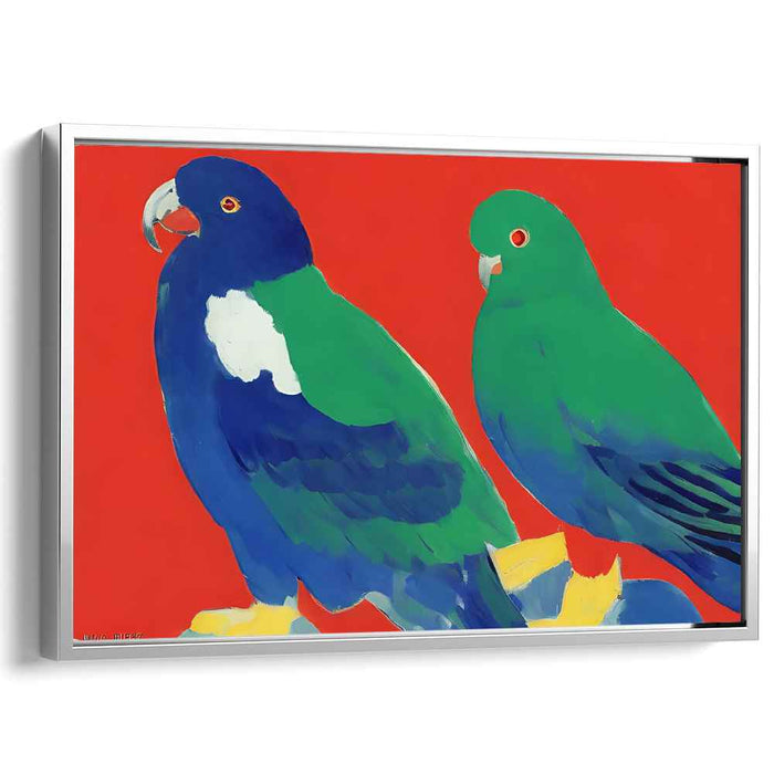 Abstract Prismatic Vision: Modernist Expression in Primary Colors Canvas Art