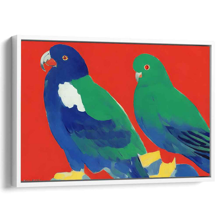 Abstract Prismatic Vision: Modernist Expression in Primary Colors Canvas Art