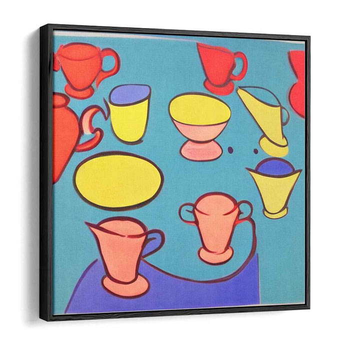 Whimsical Kitchen: Modern Pop Art Still Life Canvas Print