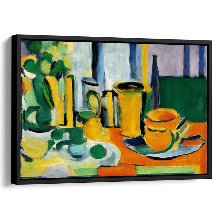 Colorful Brush Strokes Alive: Vibrant Post-Impressionist Still Life Canvas Art