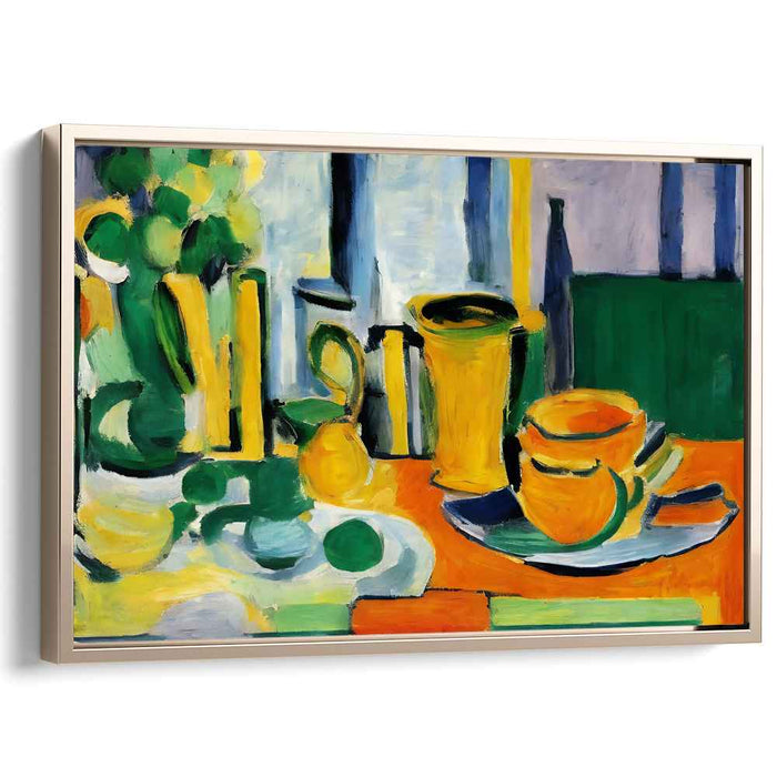 Colorful Brush Strokes Alive: Vibrant Post-Impressionist Still Life Canvas Art