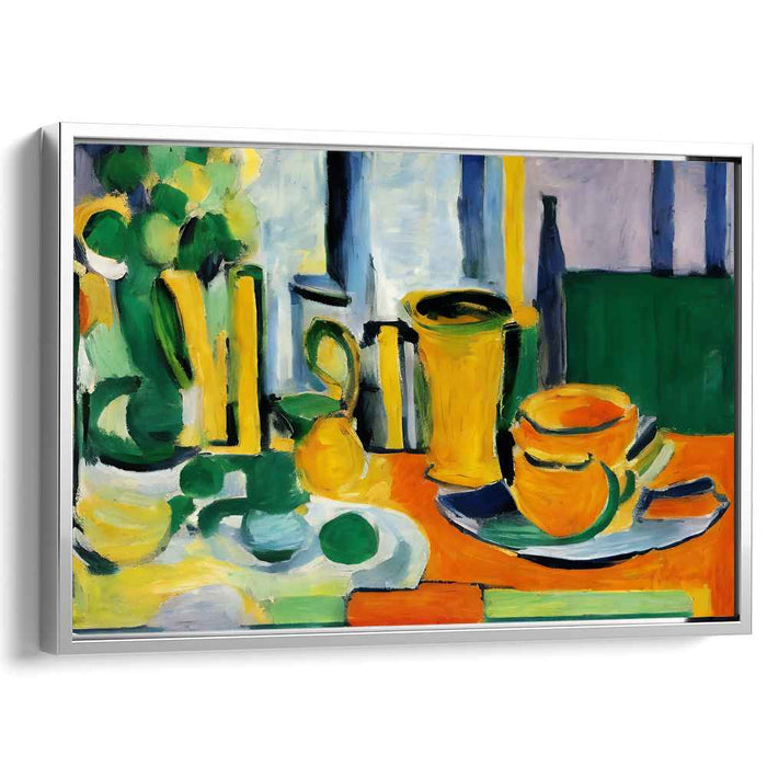 Colorful Brush Strokes Alive: Vibrant Post-Impressionist Still Life Canvas Art