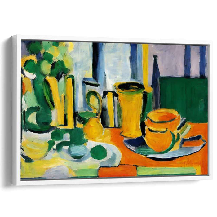 Colorful Brush Strokes Alive: Vibrant Post-Impressionist Still Life Canvas Art