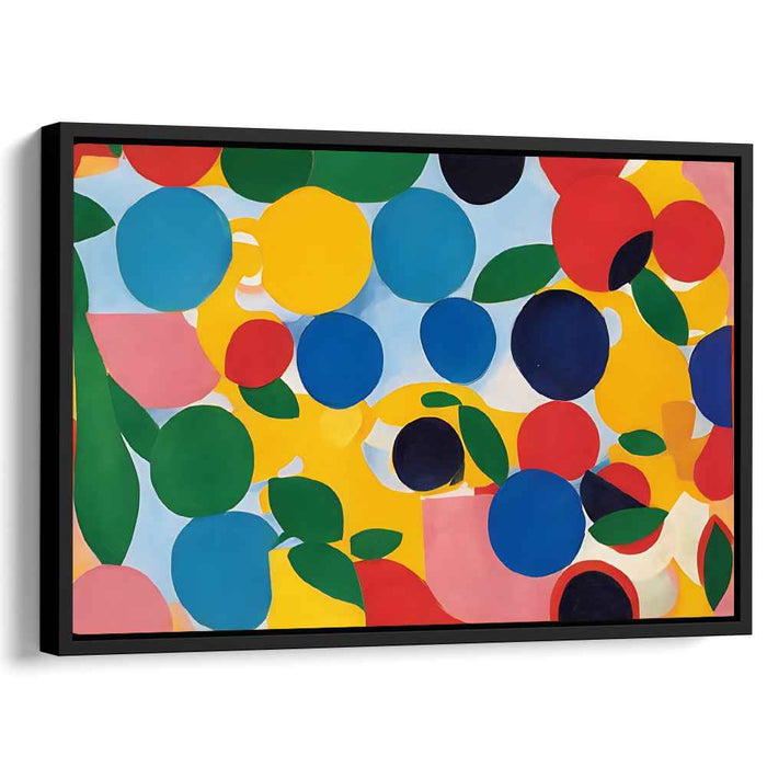 Geometric Pulse Dance: Dynamic Abstract Geometric Canvas Art Print