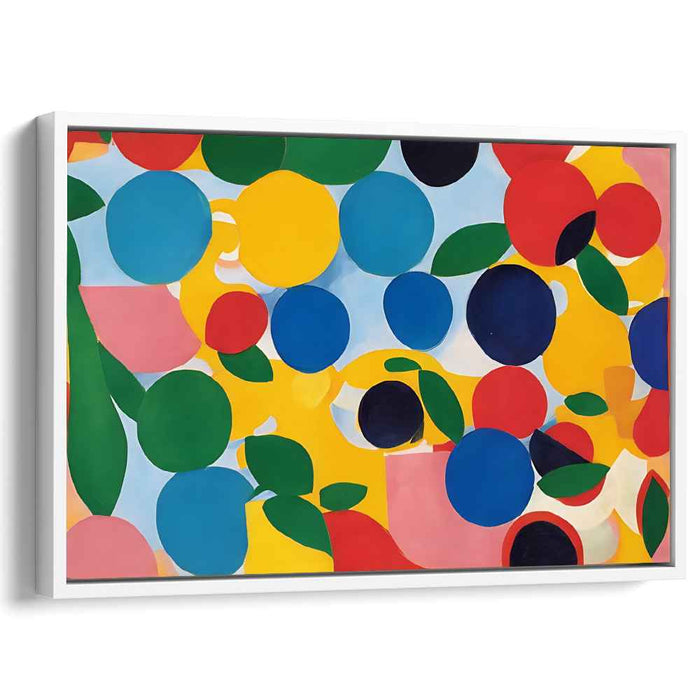 Geometric Pulse Dance: Dynamic Abstract Geometric Canvas Art Print