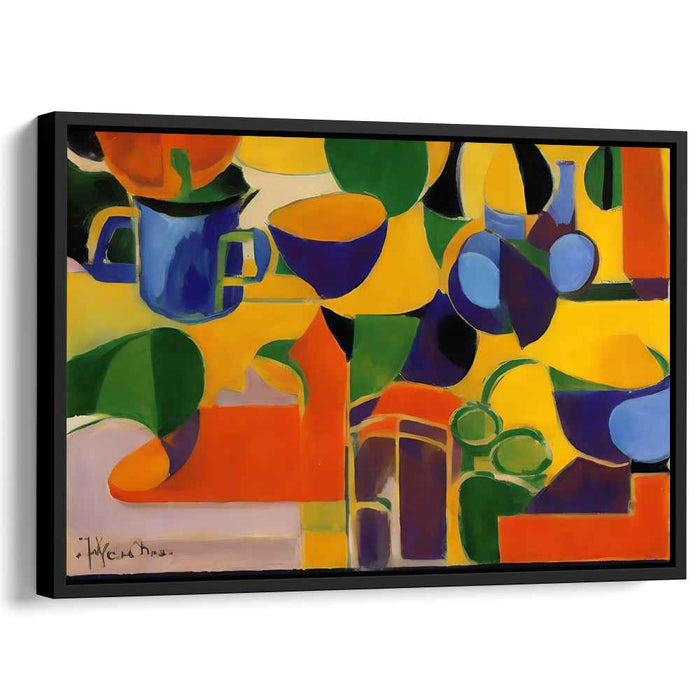 Colorful Ephemeral Garden: Abstract Still Life in Vibrant Hues