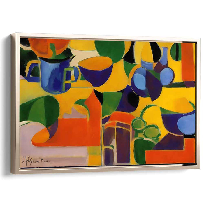 Colorful Ephemeral Garden: Abstract Still Life in Vibrant Hues