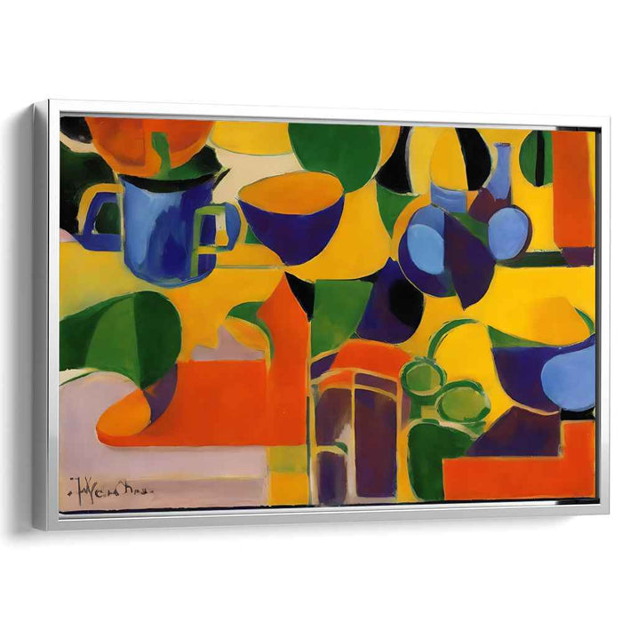 Colorful Ephemeral Garden: Abstract Still Life in Vibrant Hues