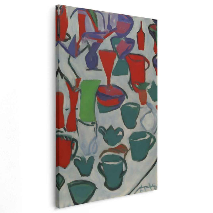 Dynamic Abstract Vessels: Vibrant Fauvist-Inspired Canvas Art