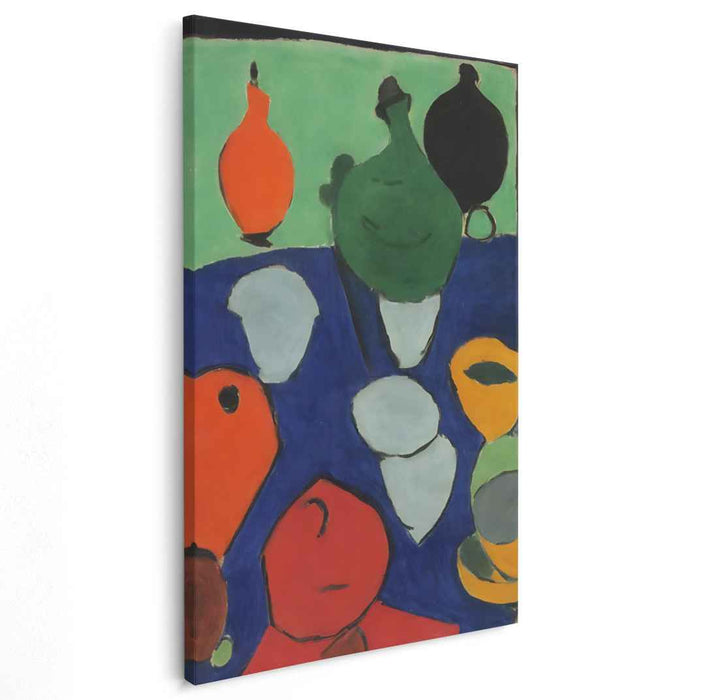 Vibrant Abstract Vessels: Colorful Fauvist Canvas Art Print
