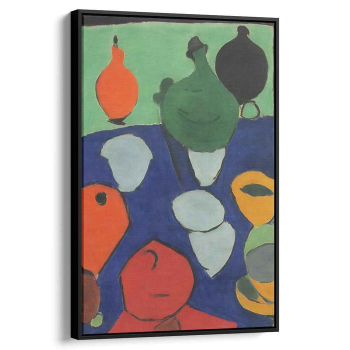 Vibrant Abstract Vessels: Colorful Fauvist Canvas Art Print